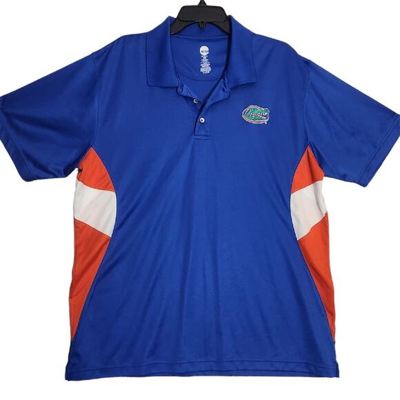 UF FLORIDA GATORS MENS POLO SZ XL EMBROIDERED LOGO COLLEGE FOOTBALL NCAA GOLF - Picture 1 of 6
